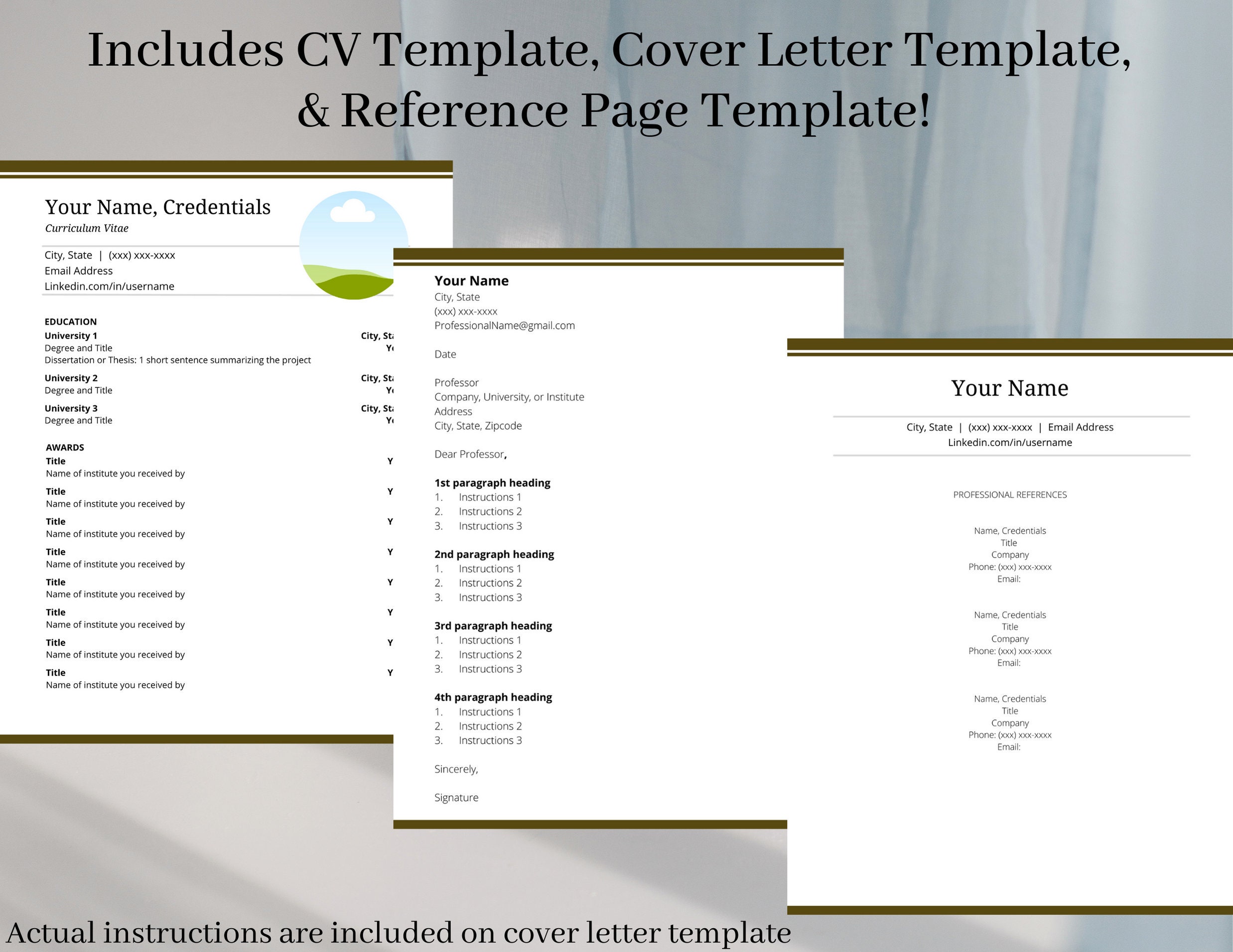 Science Curriculum Vitae Student CV Picture Template for Job ...
