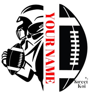 Personalized Football Player svg, Football svg, football season svg,American Football Player Svg, custom player svg, football team name svg