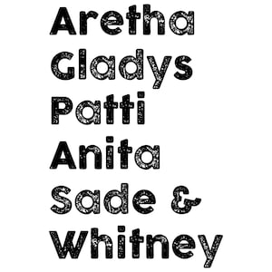 Aretha Franklin, Gladys Knight, Sade – Black woman svg – black queen svg – png, dxf, svg for cricut silhouette - Black History month svg