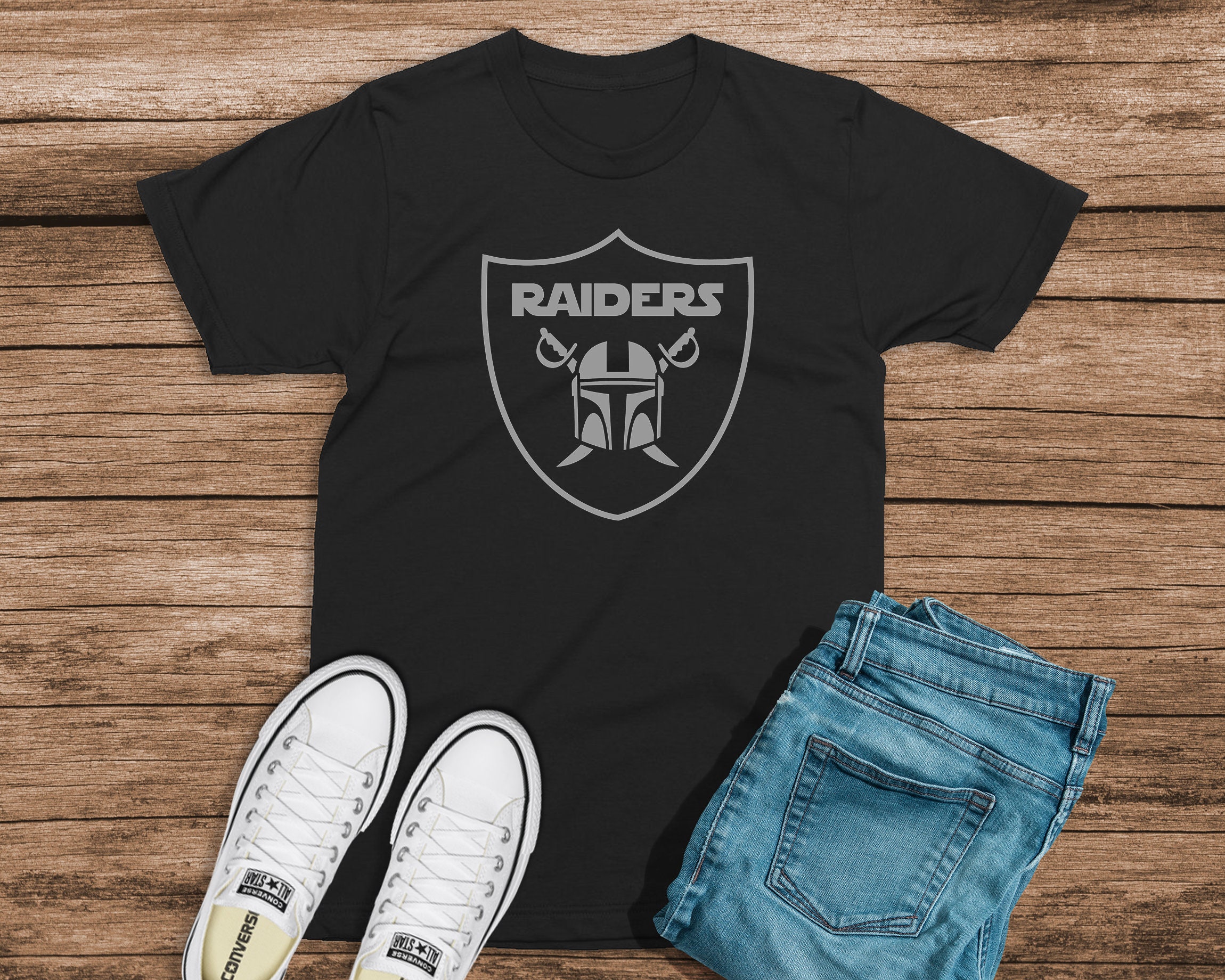 Inspired By Mandalorian Raiders T-Shirt - Football Team Tee
