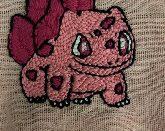 Rose Bulbasaur Embroidery