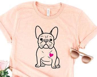 French bulldog Dog Lovers  Ladies T-shirt/Tank Top p12f