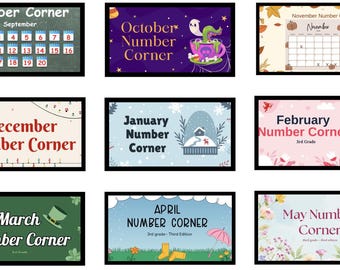 ALL 3rd Grade Number Corner Slides for 3rd Edition (September-May) Bridges 2024