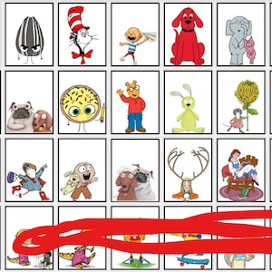 Part 1 of 2 book character posters black border NO BACKGROUND