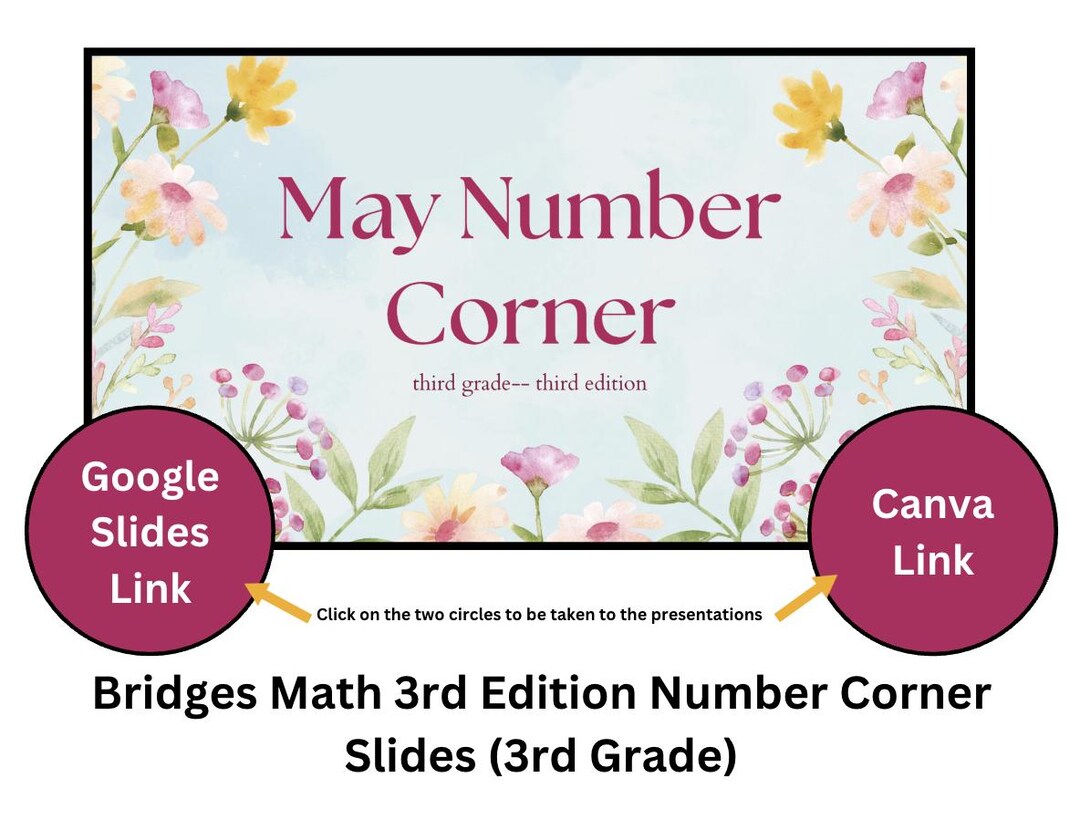 May Number Corner Third Grade 3rd Edition - Etsy