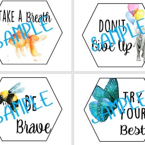 Honeycomb water color classroom posters