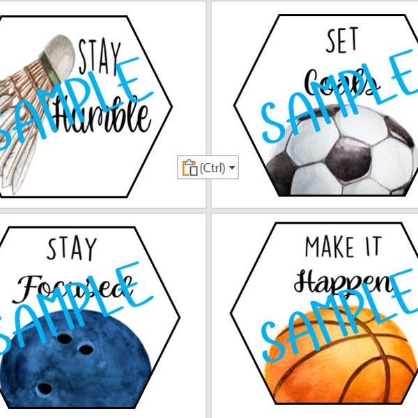 Sports Posters for Classroom Etsy