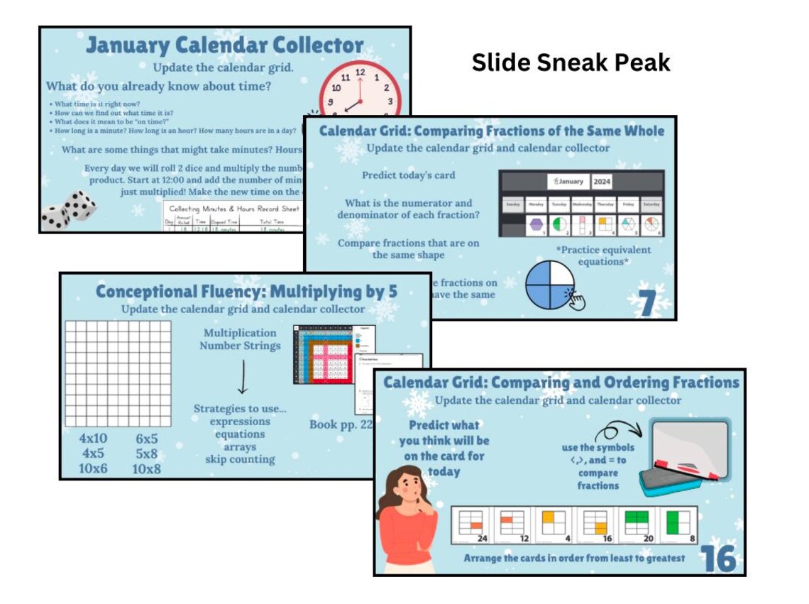 3rd Grade Third Edition, Bridges Number Corner January - Etsy
