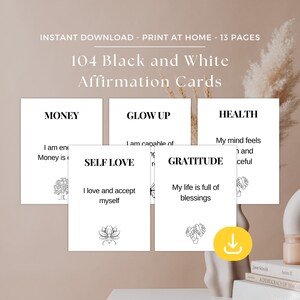 Affirmation Cards Printable | Digital Download Affirmation Deck | Mindfulness Cards Positive Affirmation | Motivational Self Care Printable