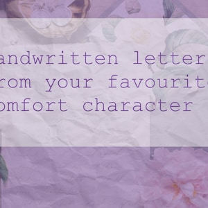Carta de tu personaje favorito