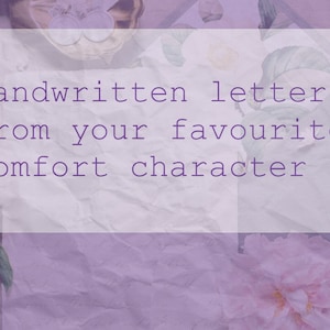 Letter from your favorite character