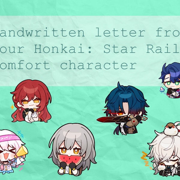 Letter from your Honkai Star Rail comfort character