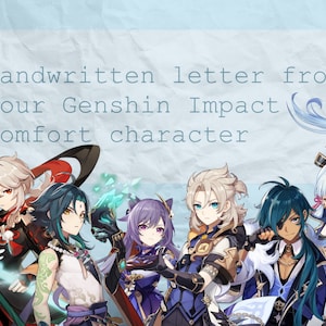 Carta de tu personaje de confort de Genshin Impact