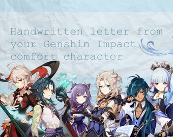 Buchstabe von Ihrer Genshin Touch Komfortfigur