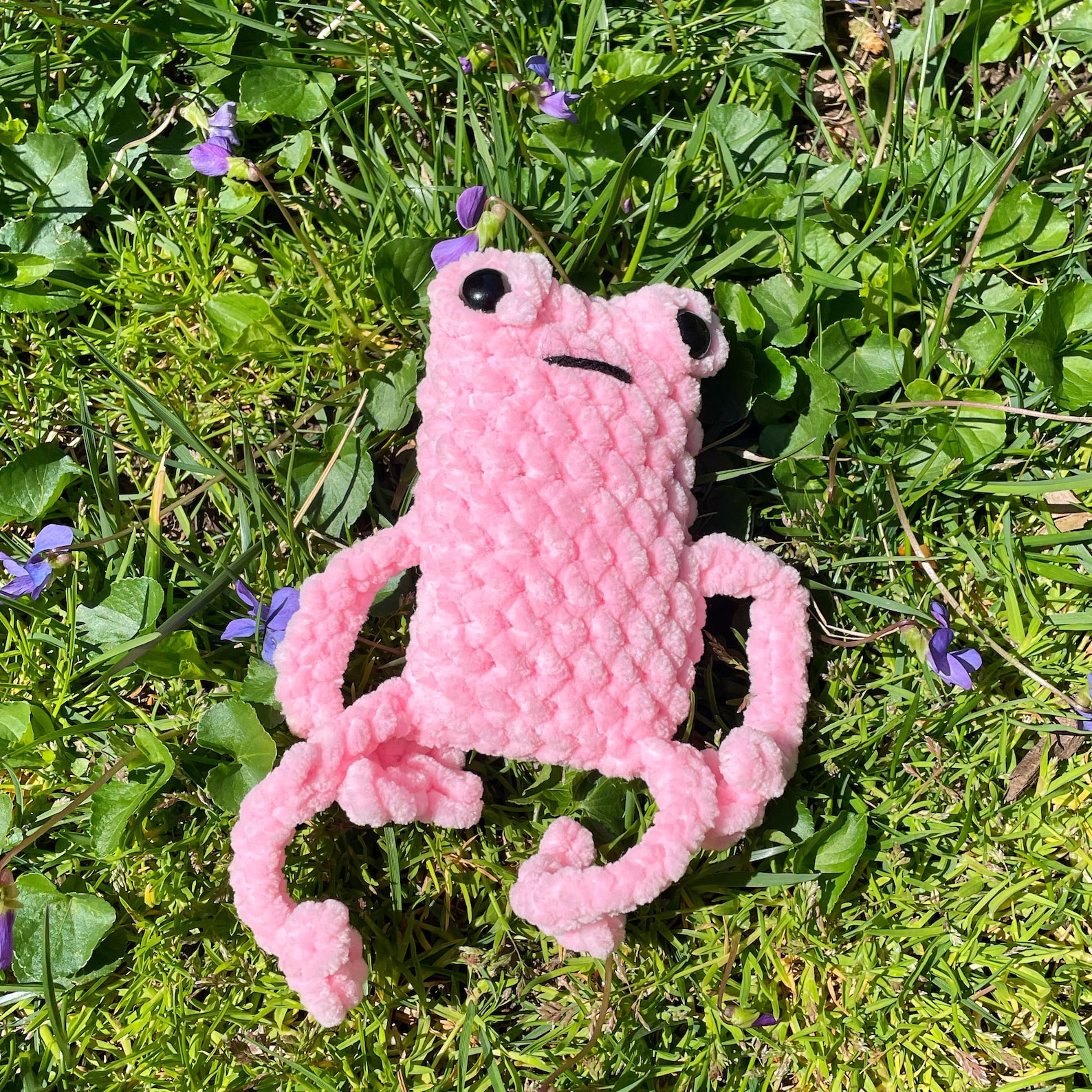 Leggy Frog Crochet Plush Mini Frog Cute Derpy Frogs Etsy