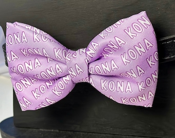 Personalized Name Dog Bow Tie | Slide on Collar Bows | Accessories | Pet Bow Ties