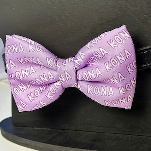 Personalized Name Dog Bow Tie | Slide on Collar Bow | Dog Accessories | Dog Collars | Pet Bow Ties
