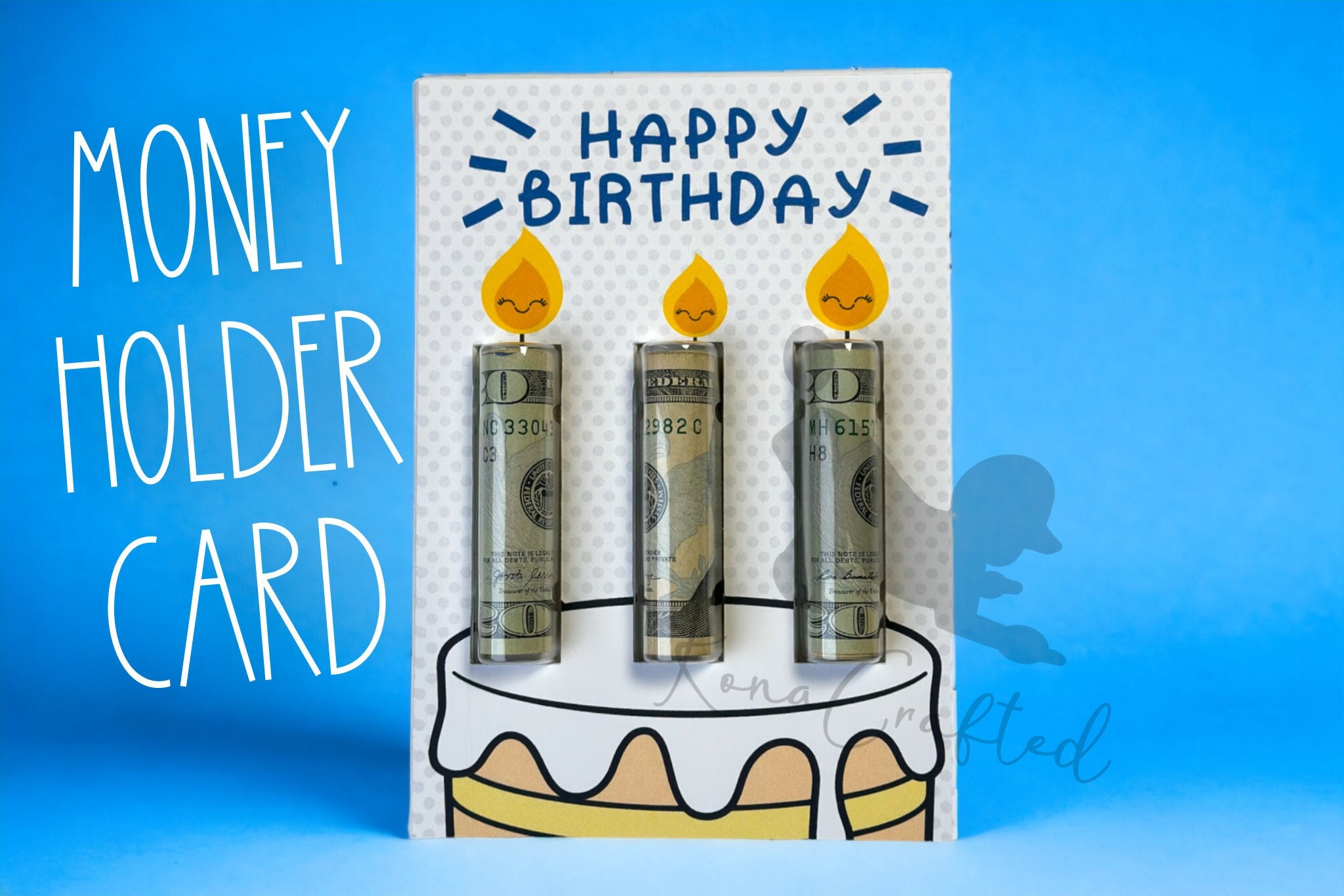 Birthday Cake Money Holder Birthday Card Gift Card Money Etsy