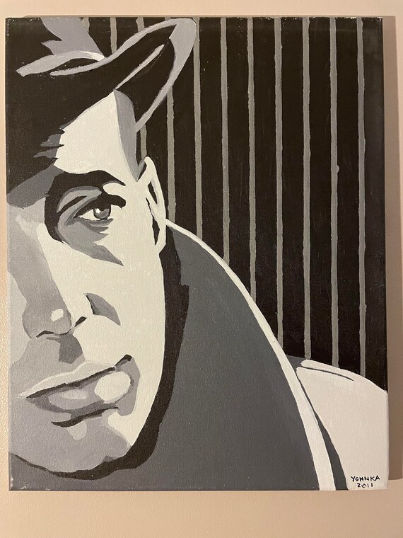 Sam Spade a 16 X 20 Acrylic Portrait of Humphrey Bogart as Sam Etsy