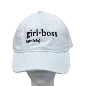 Girl Boss Definición Bordado Unisex Mujer Niña Gorra De Béisbol Papá Sombrero Algodón Ajustable Sombrero