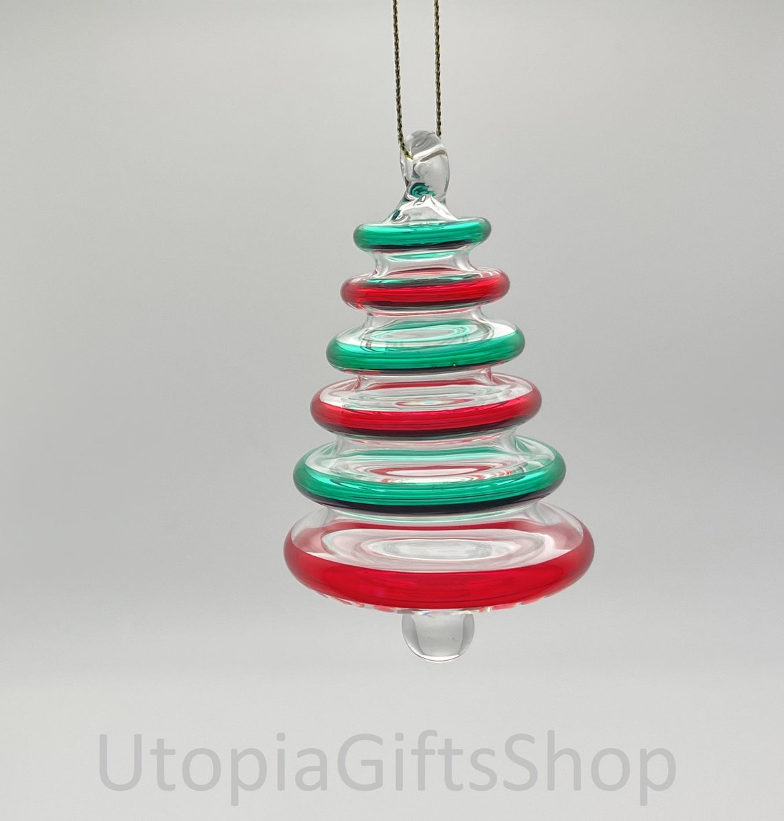 Blown Glass Handmade Christmas Tree Ornaments hand Painted - Etsy