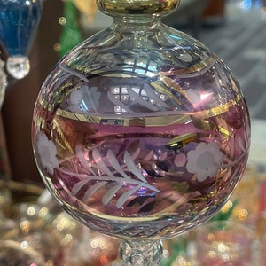 Handmade Colorful engraved Beautiful Sun Catcher and Christmas Tree Ornament Hand Made
