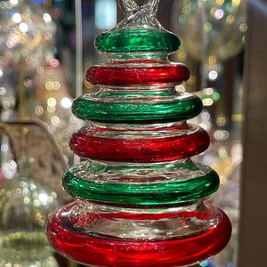 Blown Glass Handmade Christmas Tree Ornaments (Hand made and Hand painted)