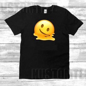 Melting Face Emoji Tshirt for adult & kids, emoji shirts for friends, family emojis shirts, Halloween emoji shirts, school emoji shirts