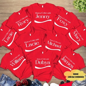 Custom "Share a Coke" Halloween Group Costume Shirt