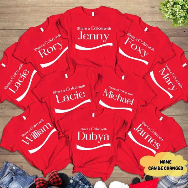 Share A Coke Halloween Group Shirt | Custom Coke Costume outfit | Coke Halloween Costume Shirt,Family, Friends Group Halloween Costume Shirt