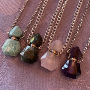 Crystal Oil Bottle Necklace