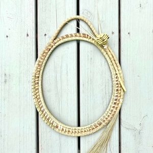 Gullah | Low-Country | Sweetwater  | Coil | Wreath | Sweetgrass Wreath | Large Sweetgrass Single Palmetto Rose Wreath
