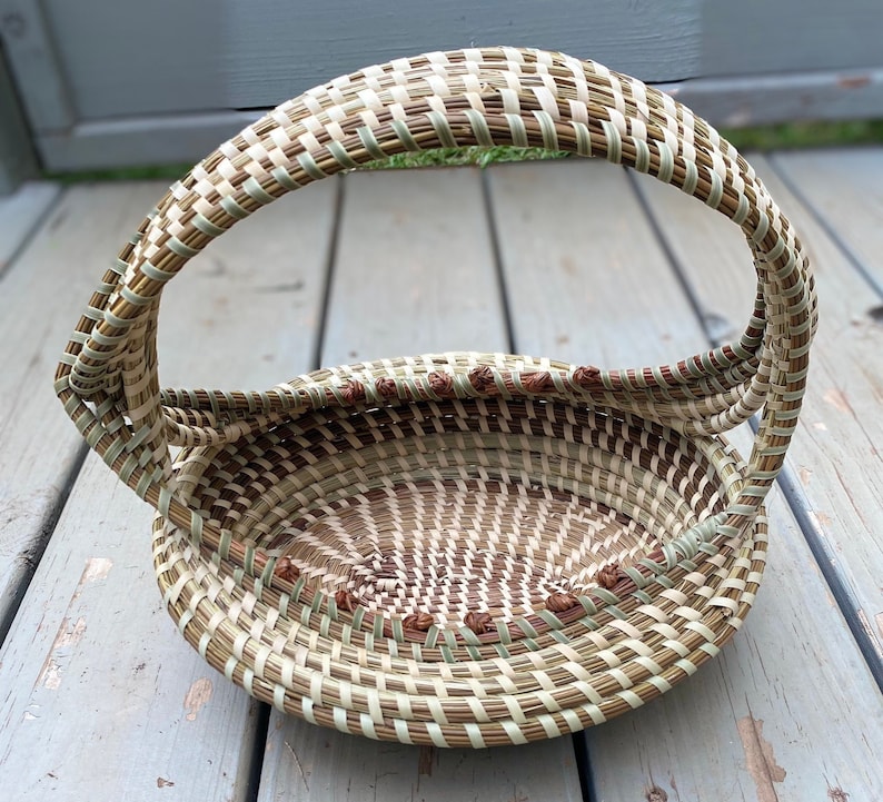 Flower Girl Basket Gullah Lowcountry Sweetwater Handle Basket Picnic