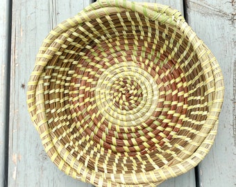 Gullah | Low-Country | Sweetwater| Coil | Sweetgrass Braided Bowl Basket| Sweetgrass Braided Fanner