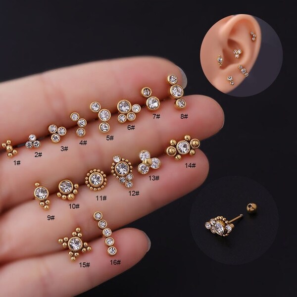 Sleeper cartilage earrings clearance