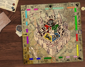 Printable Wizard's Board Game HP Monopoly, Wizardopoly 