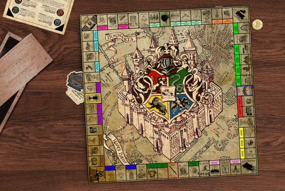 Customised Harry Potter Monopoly Wooden Board