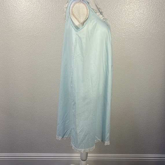 Vintage Katz Shift Blue Slip Dress house dress ni… - image 6