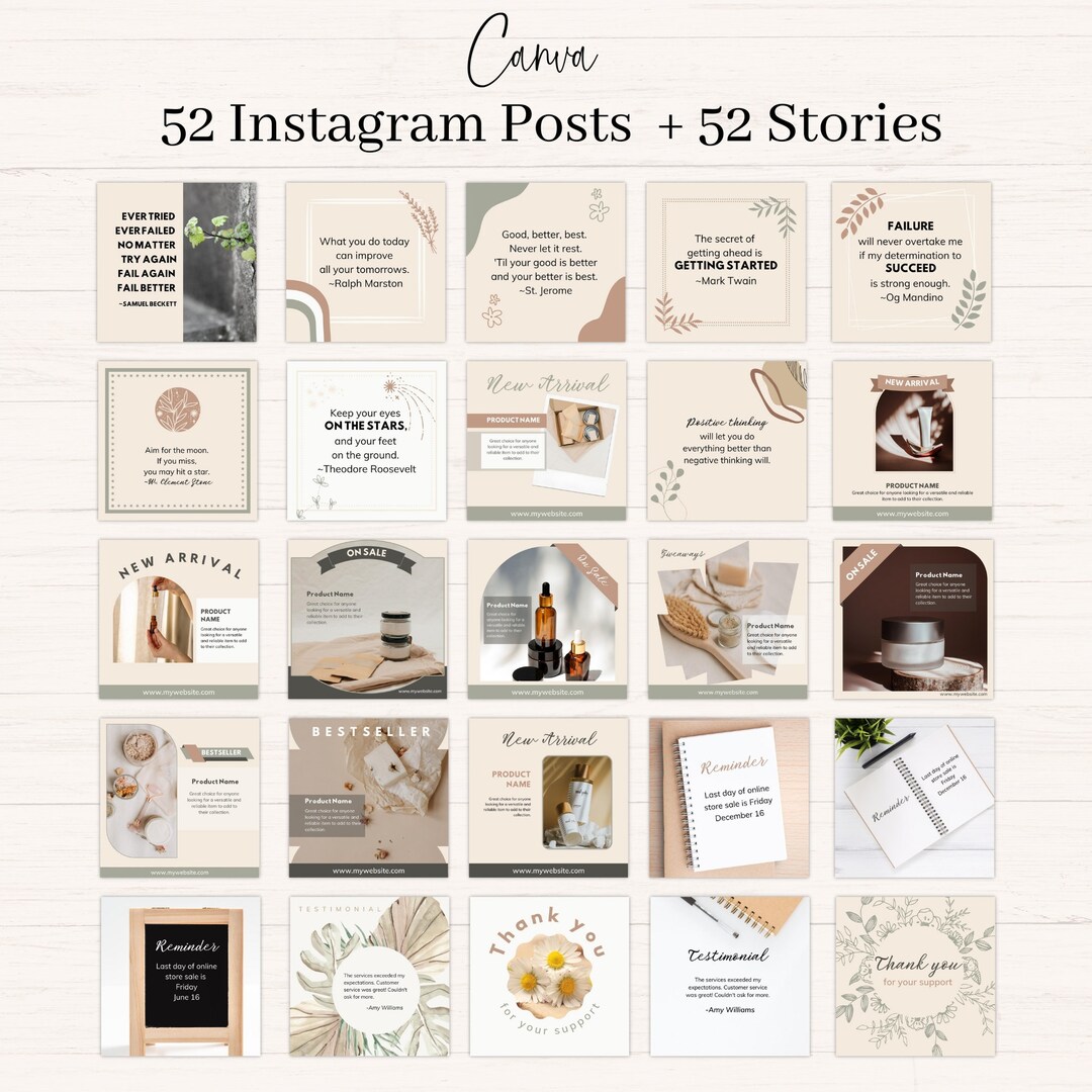 Instagram Post Templates Canva, Instagram Story Templates, Canva ...