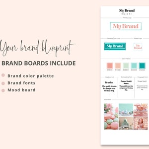 Canva Brand Kit Template | Brand Board Template | Pastel Branding Kit ...