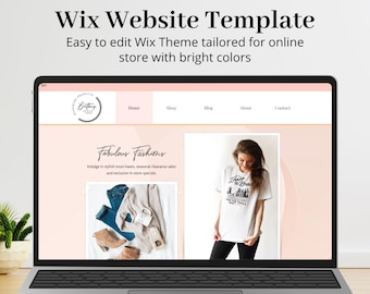 Wix Online Store Template, Shop Template, Ecommerce Website, Wix Website Template, Wix Template Web Design, Wix Template Shop, Boutique