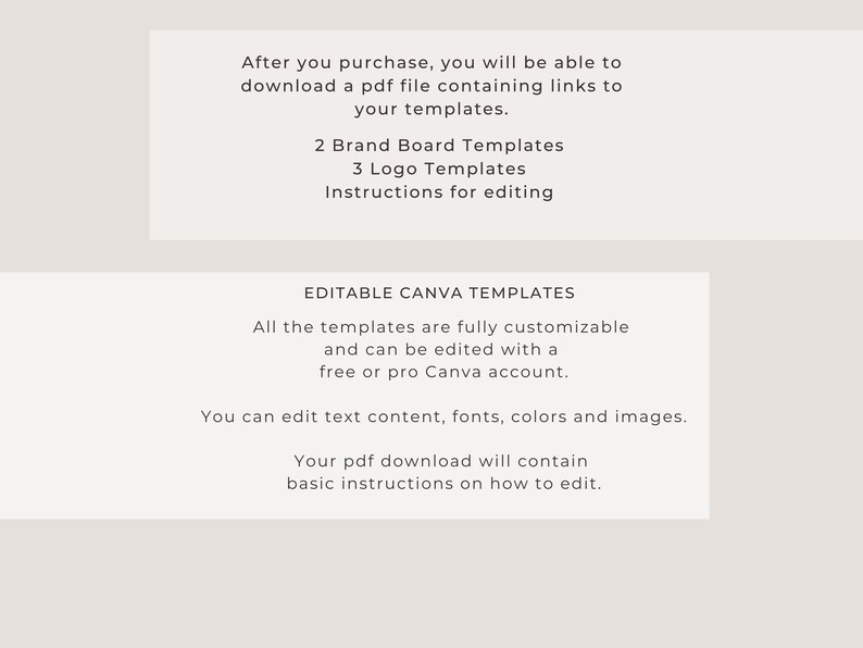 Minimalist Branding Kit, Canva Brand Kit Template | Brand Board ...
