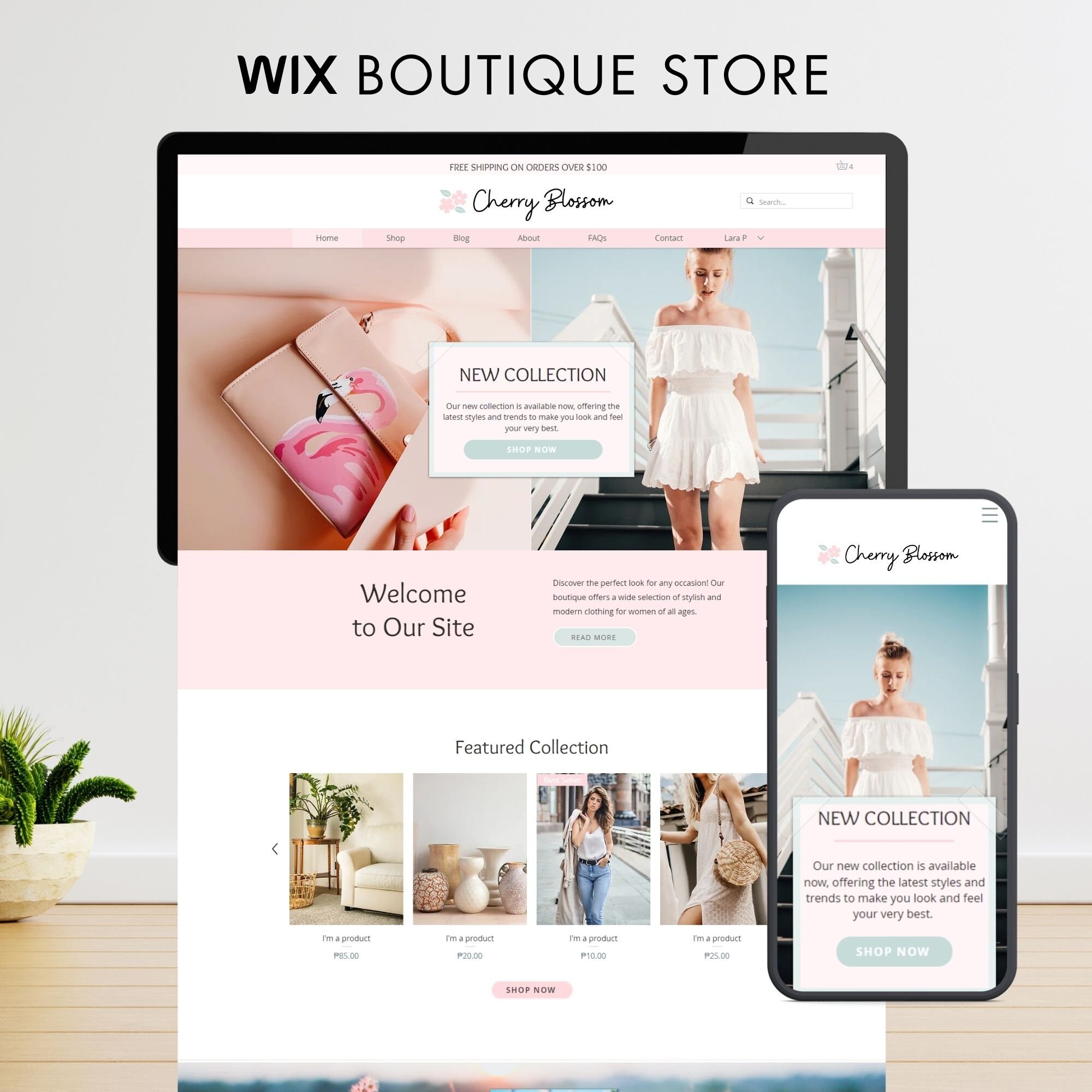 Wix Website Template, Wix template, Wix website design, Wix theme, Wix website template ecommerce, Wix online store template