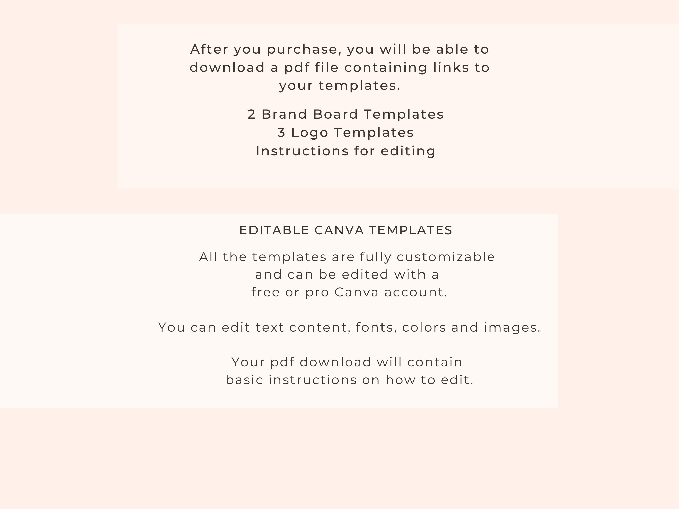 Canva Brand Kit Template | Brand Board Template | Pastel Branding Kit ...