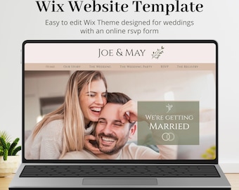 Site de casamento, Modelo de site Wix, Tema Wix, Confirmação de presença para casamento, Convite de casamento online, Convite de casamento digital, Site "Reserve a Data"