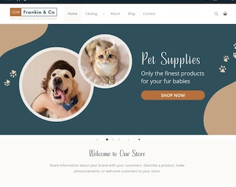 Pet Store Shopify Website Template, Pet Supplies Shopify Theme