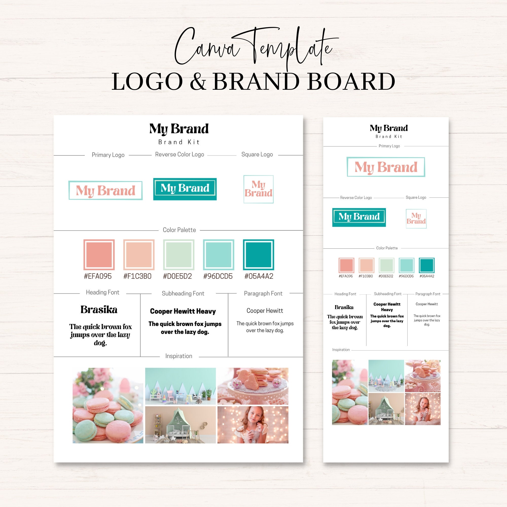 Canva Brand Kit Template | Brand Board Template | Pastel Branding Kit ...