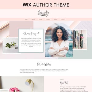 Wix Website Template, Wix Template Website Design, Wix Website Design, Wix Blog Theme, Wix Store Template, Feminine Wix Website, Author