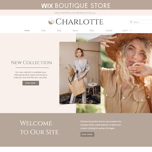 Wix Theme, Online Store Website Template, Ecommerce Small Business Website, Wix Website Template, Shop Template, Wix Web Design, Boutique