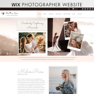 Photographer Website Template, Photographer Wix Template, Wix Website Template, Wix Template Website Design, Photography Website Template